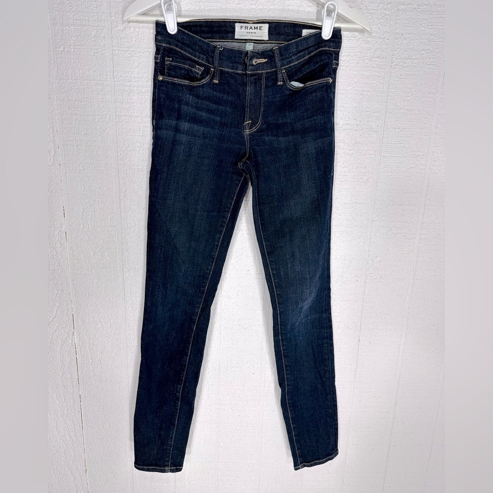 Frame le skinny de jeanne jeans dark wash size 25